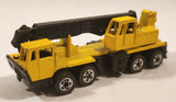Vintage 1982 Hot Wheels Wheels Workhorses Construction Crane Yellow Die Cast Toy Car Vehicle