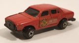Rare Vintage Uniborn Mercedes Benz 450SE Fire Department Red Die Cast Toy Car Vehicle
