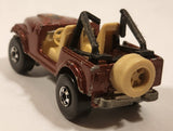 1983 Hot Wheels Jeep CJ-7 Brown Die Cast Toy Car Vehicle