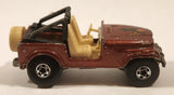 1983 Hot Wheels Jeep CJ-7 Brown Die Cast Toy Car Vehicle
