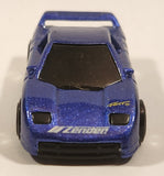 1993 Hot Wheels Zender Fact 4 Blue Die Cast Toy Car Vehicle