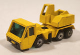 1976 Lesney Matchbox Superfast No. 49 Crane Truck Yellow Die Cast Toy Car Vehicle