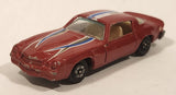 Yatming No. 1077 Chevy Camaro Z28 Red Die Cast Toy Car Vehicle with Opening Doors