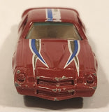 Yatming No. 1077 Chevy Camaro Z28 Red Die Cast Toy Car Vehicle with Opening Doors