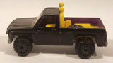 1990 Hot Wheels Power Plower Truck Painted Black Die Cast Toy Car Vehicle