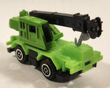 Yatming Style Crane Truck Green Die Cast Toy Car Vehicle