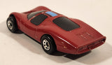 Vintage 1988 Matchbox Super G.T. BR 19/20 Ford Group 6 Dark Red Maroon #18 Die Cast Toy Car Vehicle