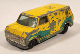 Vintage 1981 Universal Studios Yatming No. 1501 Ford Econoline E-150 Van Yellow with Green Graphics Die Cast Toy Car Vehicle