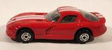Maisto Dodge Viper Red with White Stripes Die Cast Toy Car Vehicle