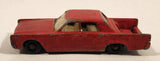 Vintage 1970s Lesney Matchbox Series No. 31 Lincoln Continental Painted Red Die Cast Toy Car Vehicle