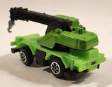 Yatming Style Crane Truck Green Die Cast Toy Car Vehicle