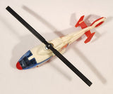 Majorette No. 322 Dauphin 2 SA 365 Coast Guard Helicopter Red White 1/87 Scale Plastic Toy Aircraft with Retractable Landing Gear