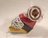 J.F.S. NHL Calgary Flames Goalie Mask Helmet Key Chain New in Package