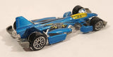 2002 Hot Wheels Spectraflame II Jet Threat 3.0 Spectraflame Blue Die Cast Toy Car Vehicle
