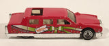 2001 Hot Wheels Happy Birthday Limozeen Red Die Cast Toy Car Vehicle