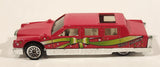 2001 Hot Wheels Happy Birthday Limozeen Red Die Cast Toy Car Vehicle