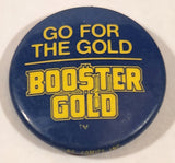 Rare DC Comics Booster Gold Go For The Gold Blue Copper Age Store Promo 1 1/8" Round Button Pin