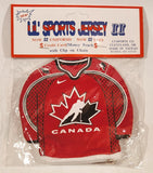 J. F. Sports Lil' Sports Jersey II Team Canada Ice Hockey Jersey Credit Card Money Pouch with Clip on Chain New in Package