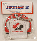 J. F. Sports Lil' Sports Jersey II Team Canada Ice Hockey Jersey Credit Card Money Pouch with Clip on Chain New in Package