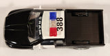 Kinsmart 2014 Dodge Ram 1500 Police #388 Pickup Truck Black and White Pull Back 1/44 Scale Die Cast Toy Car Vehicle with Opening Doors and Tail Gate