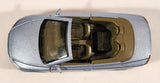 Rare Kinsmart KT5306 Volvo C70 Convertible Metallic Blue Grey Pull Back 1/36 Scale Die Cast Toy Car Vehicle with Opening Doors