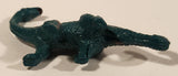 Brontosaurus Dinosaur Green and Orange 2 3/4" PVC Toy Figure