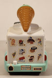 2003 The Chevron Cars No. 33 Chandler Chip Ice Cream Truck White and Light Green Blue Plastic Toy Car Vehicle
