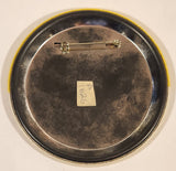 We're Pushing Snow Plows 3 1/2" Round Button Pin