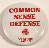 Vestron Video Common Sense Defense 1 1/2" Round Button Pin
