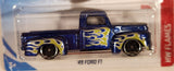 2018 Hot Wheels HW Flames '49 Ford F1 Metalflake Blue Die Cast Toy Car Vehicle New in Package