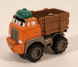 2000 Maisto Hasbro Tonka Lil Chuck & Friends Lil Chuck Milk Truck Orange Brown Die Cast Toy Car Vehicle