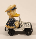 Vintage 1979 Lesney Products Matchbox Walt Disney Series No. 5 & 6 Donald Duck Police Jeep White Die Cast Toy Car Vehicle