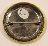 1987 Bates Motel Movie Film Yellow 1 3/4" Round Button Pin