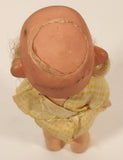 Vintage Old Man Hobo Hillbilly Doll with Burlap Clothes and Private Parts 4 1/2" Plastic and Rubber Toy Doll Figure