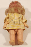 Vintage Old Man Hobo Hillbilly Doll with Burlap Clothes and Private Parts 4 1/2" Plastic and Rubber Toy Doll Figure