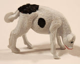 Vintage Standing Black and White Calf 1 1/2" Plastic Toy Figure
