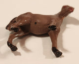 Vintage Brown Horse 1 1/4" Plastic Toy Figure