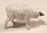 Vintage White Sheep 1 1/2" Plastic Toy Figure