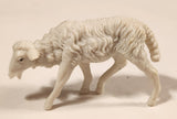 Vintage White Sheep 2 1/4" Plastic Toy Figure