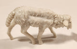Vintage White Sheep 2 1/4" Plastic Toy Figure