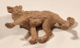 Vintage No. 559 Light Tan Brown Dog 2 1/2" Plastic Toy Figure Made in Hong Kong