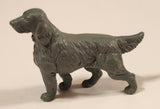 Vintage Grey Cocker Spaniel Dog 2" Plastic Toy Figure