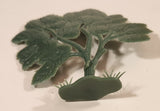 Vintage Green Wide Tree 4 1/2" Plastic Toy
