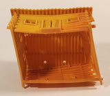 Vintage Brown Log Cabin 4 1/2" Rubber Plastic Snap Together Toy