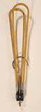 Vintage Yellow Fabric Covered Folding Metal Travel Clothes Hanger