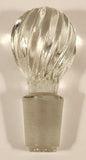 Twisted Clear Glass Bottle Stopper