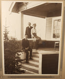 Antique 2338 Street Address Joe Moore, Ethel and Harold 7 3/4" x 9 3/4" Black and White Photograph