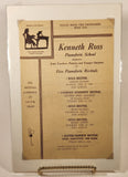 Antique 1935 Kenneth Ross Pianoforte School Recitals 6 3/4" x 9 5/8" Paper Programme