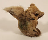 Antique Squirrel with Real Fur Miniature 1 3/4" Taxidermy Animal Figurine