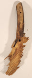 1997 Peter Peersman Whimsical Man's Face 13 3/4" Carved Wood Stick Branch